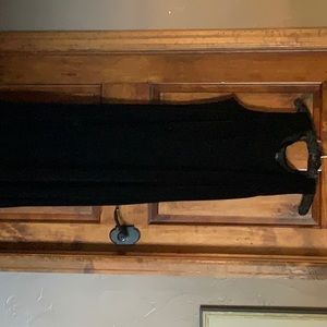 Black formal sleeveless floor length dress with glittery jacket size 18w